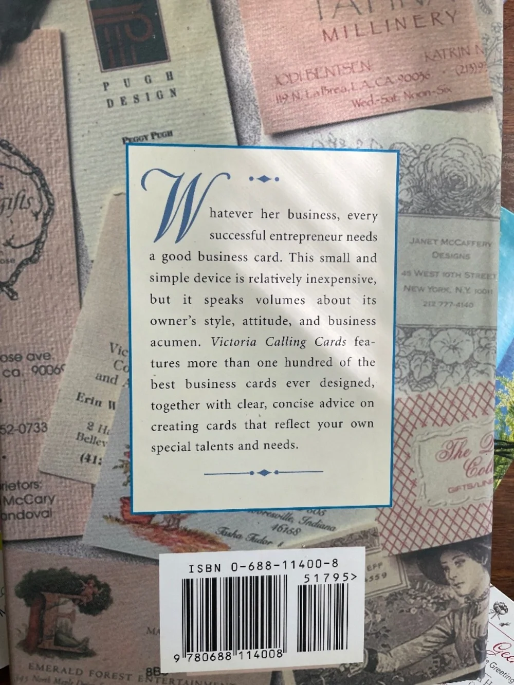 Victoria: Calling Cards - Business and Calling Card Design - Hardbound Book